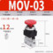 MOV系列二位二通机械阀 MOV-03-12mm G1/8 0.1~0.8MPa