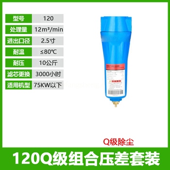 120Q级90cm精密过滤器除尘单联件 120Q+压差 DN65 DN15=4分