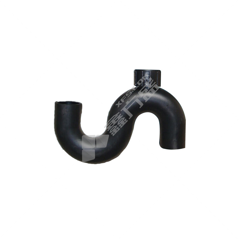 高通 HDPE虹吸同层排水存水弯 S型 带口 75 黑色