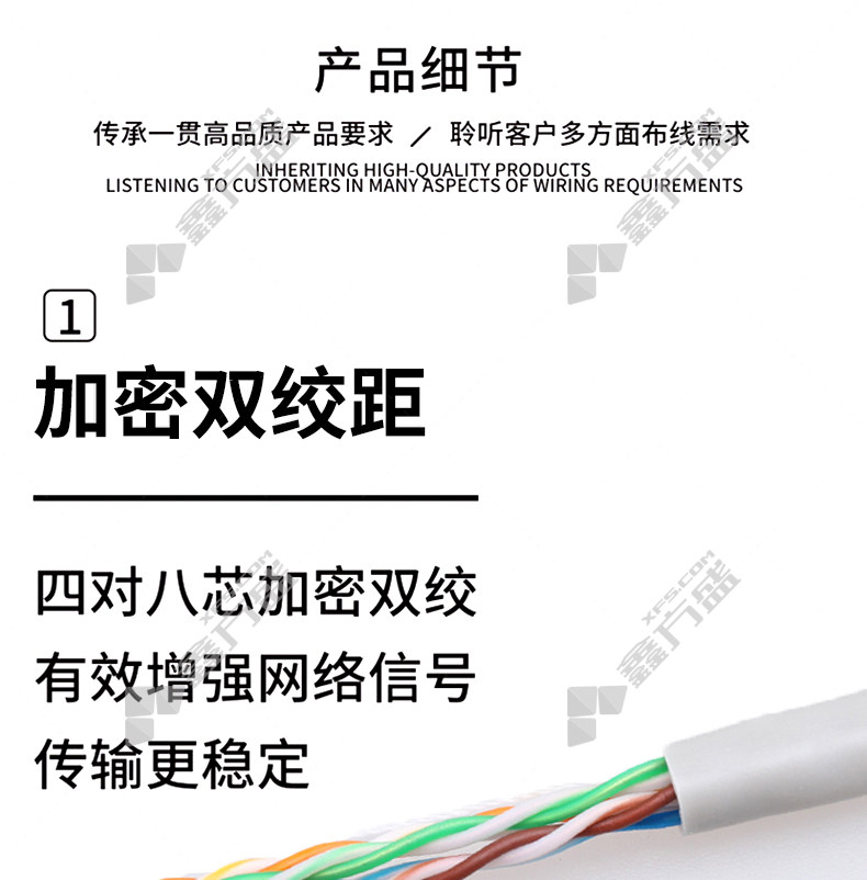 【LFOC 六类低烟无卤单屏蔽F/UTP网线 LF6LSZH-B 4*2芯*0.57mm 白色 305米多少钱】LF6LSZH-B/4*2芯 ...
