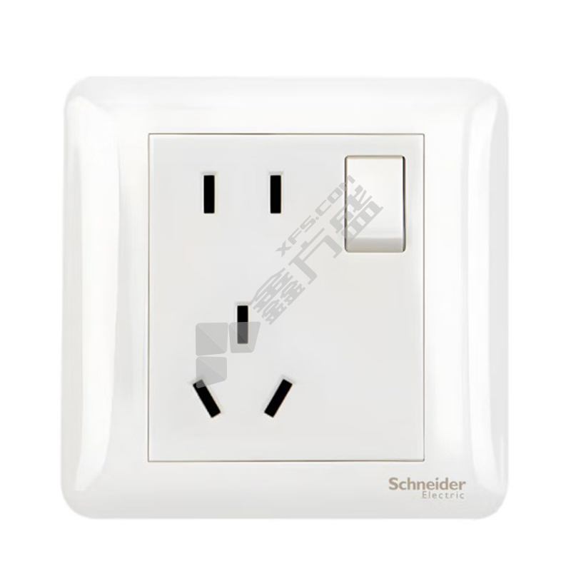 施耐德 畅意+系列五孔插座带一位双控开关 A3G15_2_10U 白色