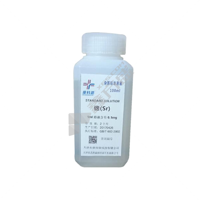 康科德 锶-离子标准溶液（5%HNO3）-100ug/ml 100ml 锶 by00124