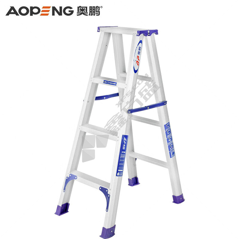 奥鹏 A款豪华合页梯 人字梯 1.1m 150kg 4步 AP-2604A