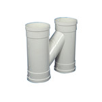 伟星RICHU PVCH型四通 白色 110*75*110 白色