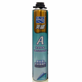 美盛 A聚氨酯泡沫填缝剂 900g 枪式