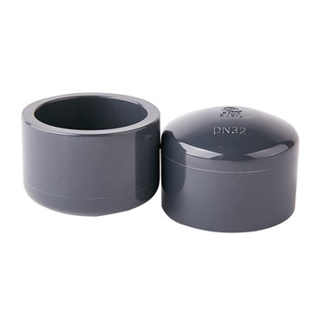 联塑 UPVC工业管帽 32 深灰色