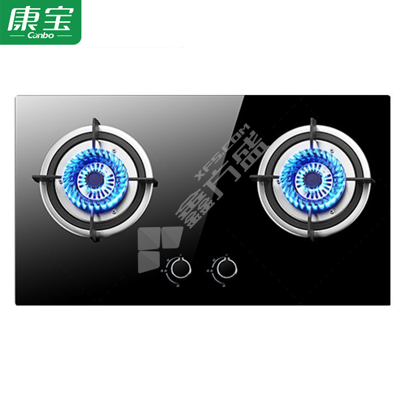 康宝 JZT-2QL360B B款Ⅵ 天燃气嵌入式双灶 双眼 一级 730*410*145mm