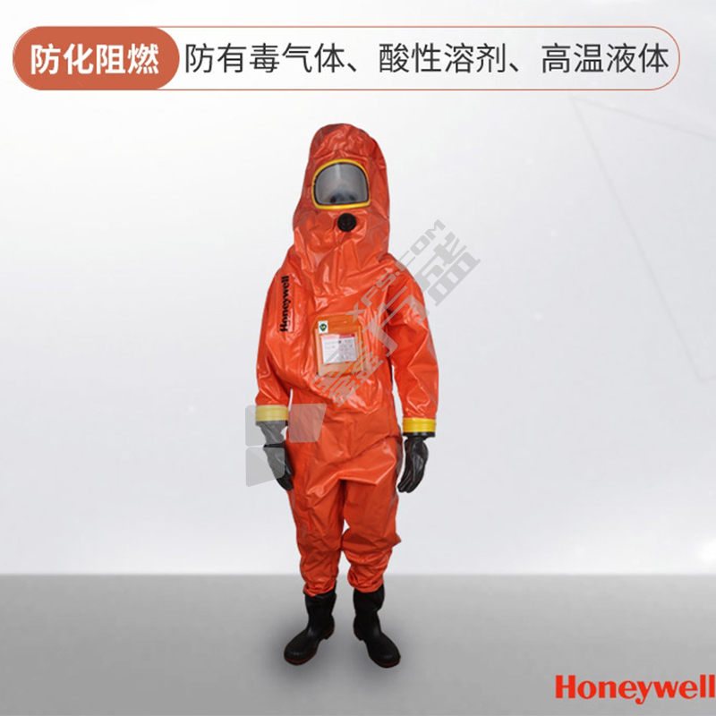 霍尼韦尔Honeywell EASYCHEM外置型重型气密型防化服 红色 1400020 M/44 红色