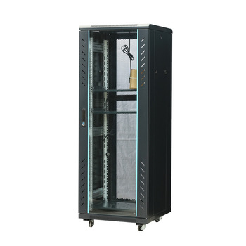 中悦博华 32U网络机柜 箱体0.9mm立梁镀锌1.8mm板厚 600*600*1600mm 1个风机 2块隔板 1个电源