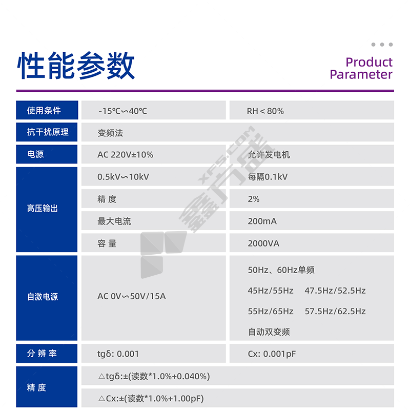 品一测控 全自动抗干扰异频介损测试仪 RE-HYJS-V 15pF<Cx<300nF