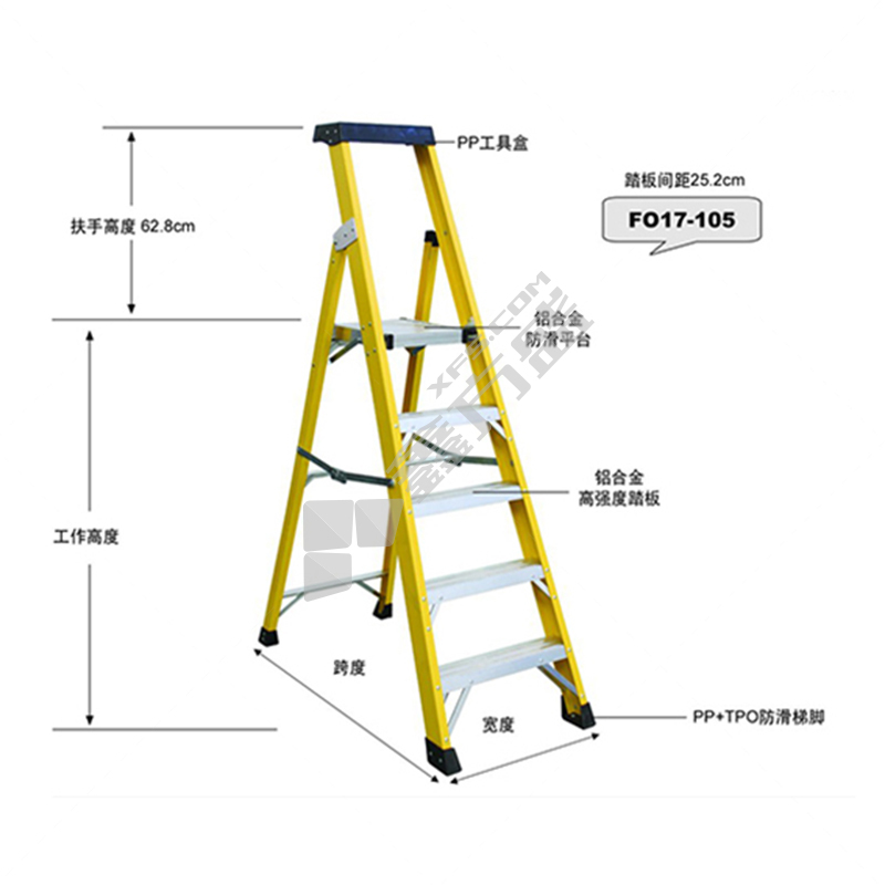 金锚 工作梯 FO17-111 2.58m 150kg 11个