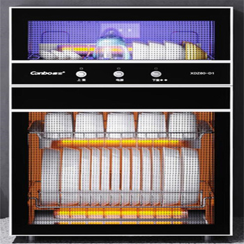 消毒柜家用不锈钢小型立式 80L三层收纳消毒碗柜XDZ80-D1