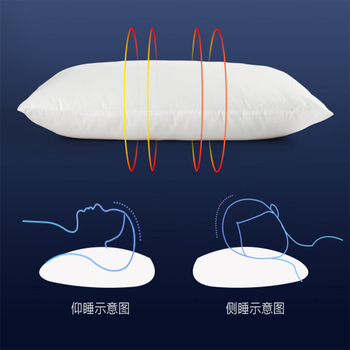 水星家纺DH安睡羽丝绒枕 单人枕头