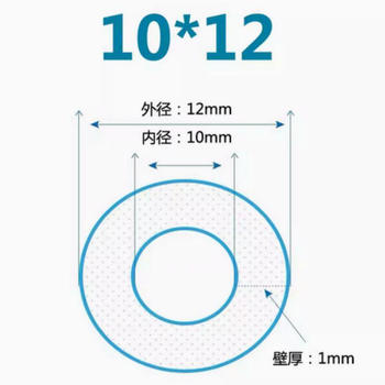 可定制耐高温透明硅胶软管 内径10mm*外径12mm