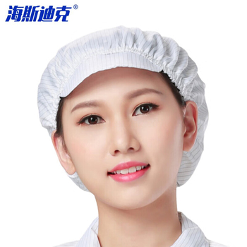 海斯迪克 HKsq-446 无尘防静电大工帽 HKsq-446 均码 白色
