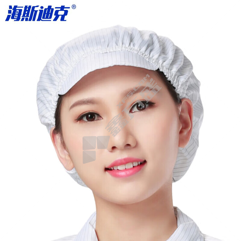 海斯迪克 HKsq-446 无尘防静电大工帽 HKsq-446 均码 白色