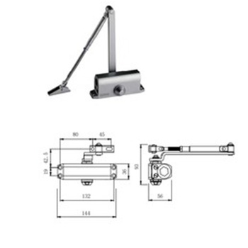 顶固 闭门器 不定位 24KG-45KG 850mm CMB1072-SA