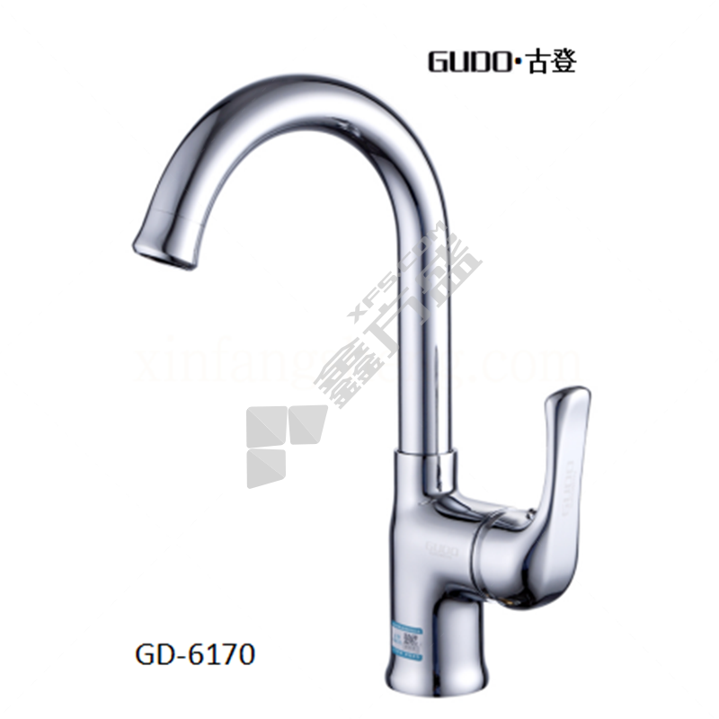 古登 GD-6170 单柄单孔 菜盆龙头 冷热款含软管 铜