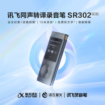 科大讯飞 SR302录音笔 32G 灰色 SR302