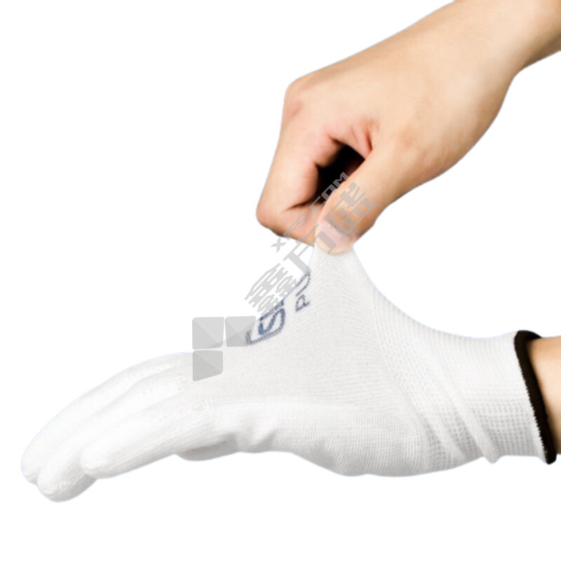 盛港 PU挂胶手套 518 9码 白纱白胶