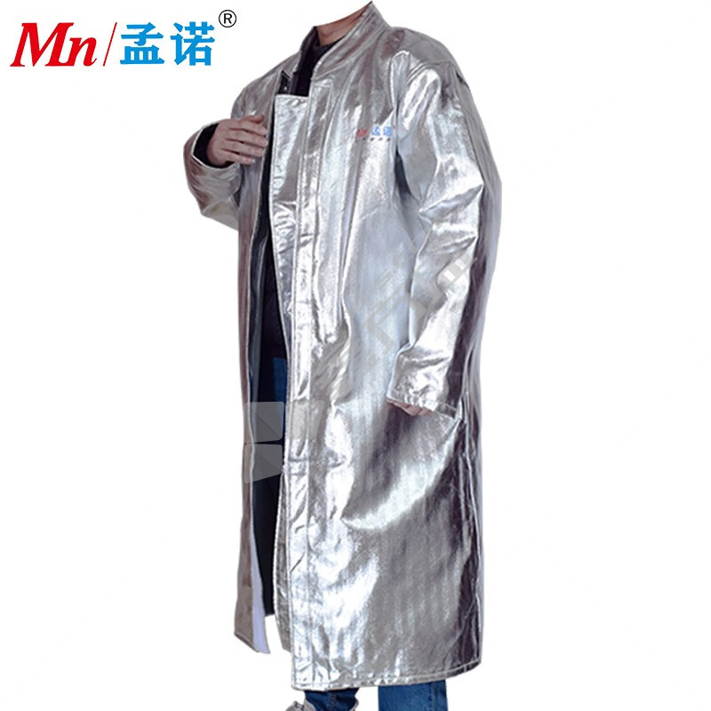 MN/孟诺 Mn-dg1000-1 1000度铝箔耐高温大衣 均码 银色 Mn-dg1000-1