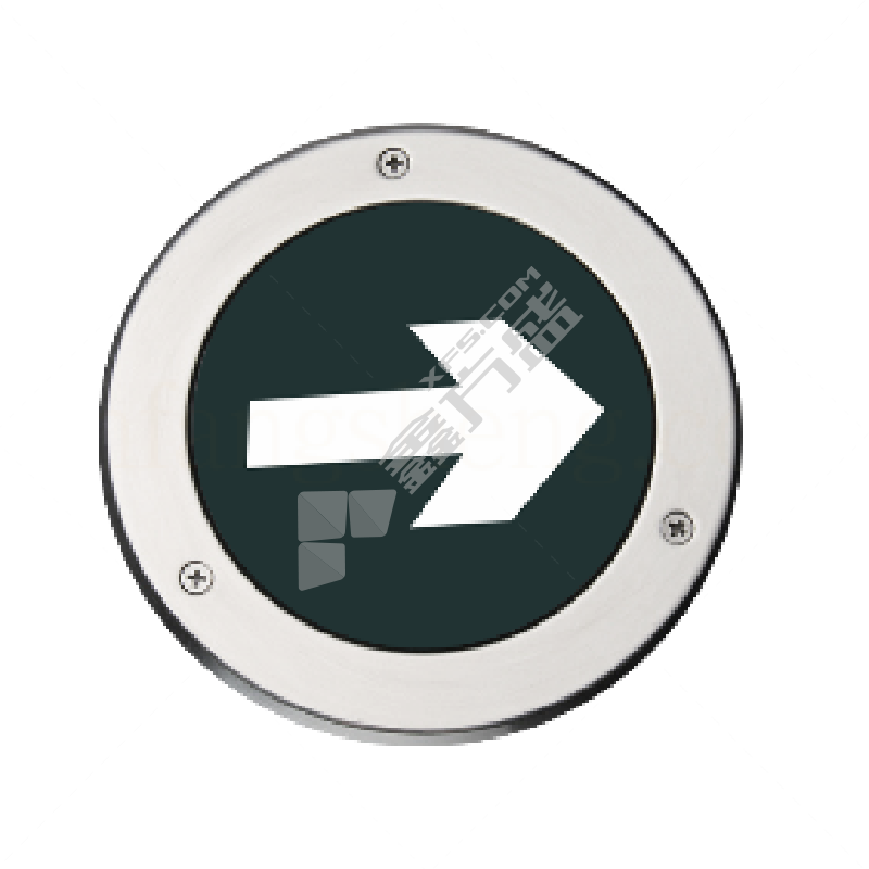 绿锋 地埋式标志灯具 E170D IP67 1W DC36V 单面单向 嵌入预埋盒