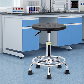 尔迈EM-SYD-03 防静电实验凳黑色升降高度 固定脚 42-57cm