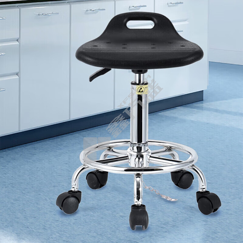 尔迈防静电实验凳黑色升降高度 滑轮 EM-SYD-06 44-59cm