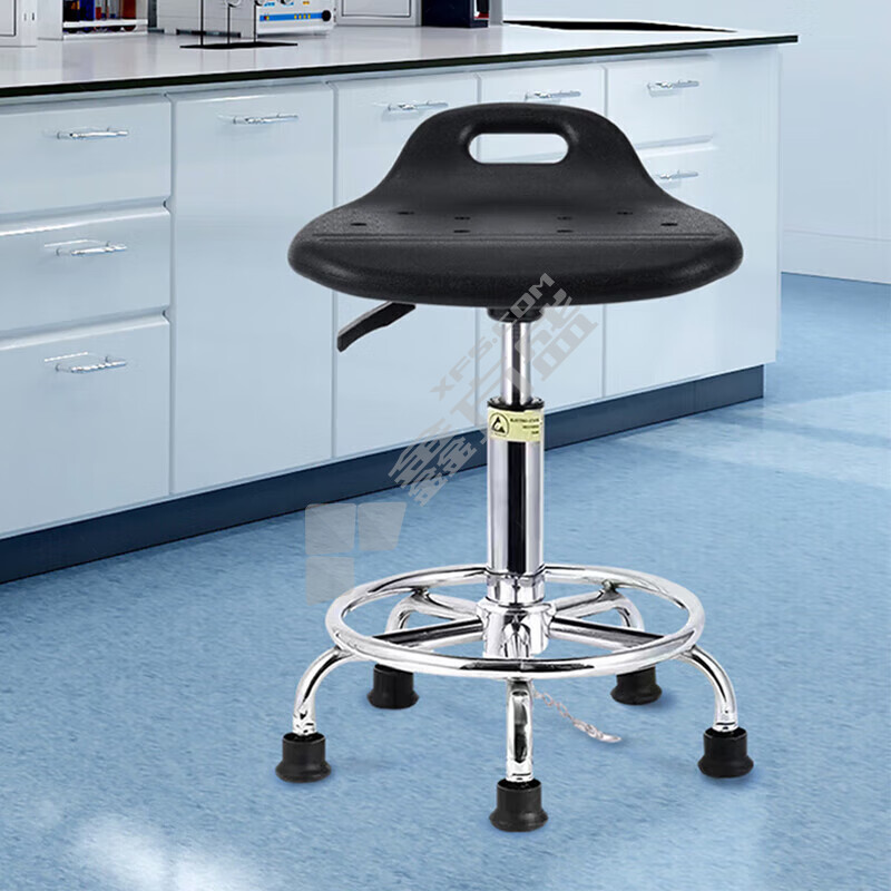 尔迈防静电实验凳黑色升降高度 固定脚 EM-SYD-05 42-57cm