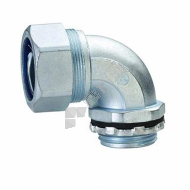 尼威克 包塑锌合金材质90°金属软管弯头 DN12-3/8 0-1.6MPa