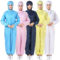 鸣固 带帽防静电服连体 4XL 黄色