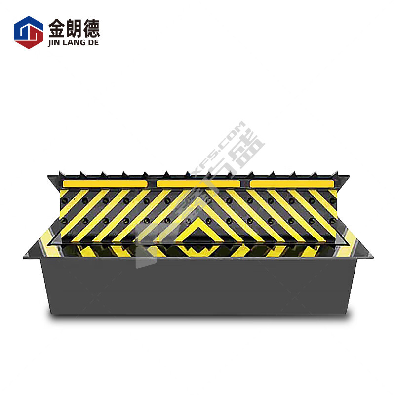 金朗德液压翻板路障机翻转防撞设备遥控升降机带刺可定制 翻板路障机16m，1台/包