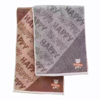 万瑞丰 家用双面熊吸水毛巾 35*75cm 咖色 105g 916