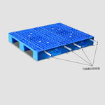 阜辰 川字网格塑料托盘 1100*1100*150mm内置4根钢管 6t 1.5t