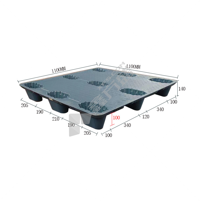 阜辰 九脚吹塑塑料托盘 1100*1100*140mm 4T 1.2T