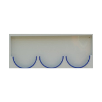 锦安行 壁挂式镀锌钢板安全帽架 80*6*45cm 1层3格 JCH-AMJ-03