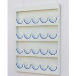 锦安行 壁挂式镀锌钢板安全帽架 130*6*154cm 4层20格 JCH-AMJ-020