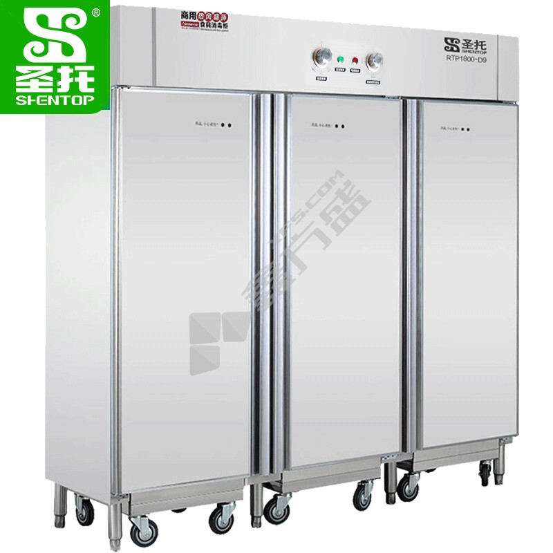 圣托 三门推车式高温热风循环消毒柜 5400W 220V 1080L DAC11