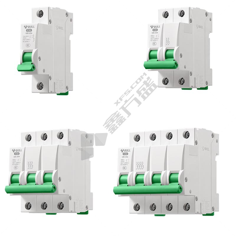 公牛 LB5-63A 空开小型断路器 LB5-63A C 20A 2P 4.5kA 400V