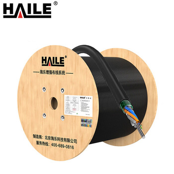 HAILE 100米GYTS-4b1.3单模室外光缆 HT210-4SC 4芯 黑色