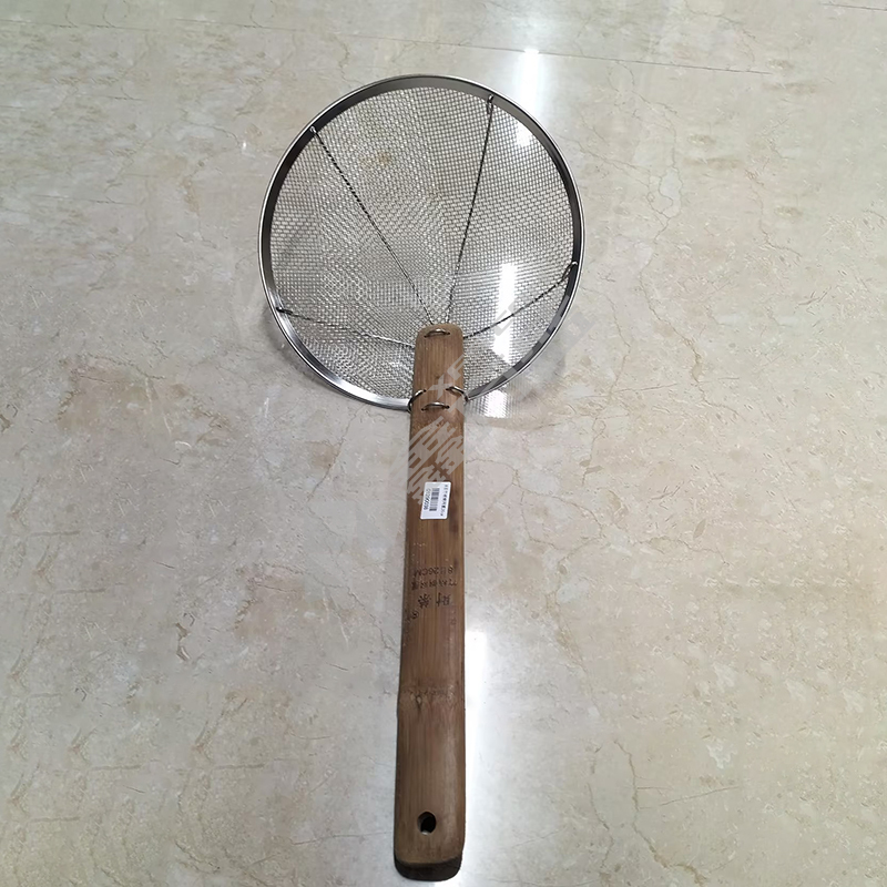 精品竹柄笊篱 32cm