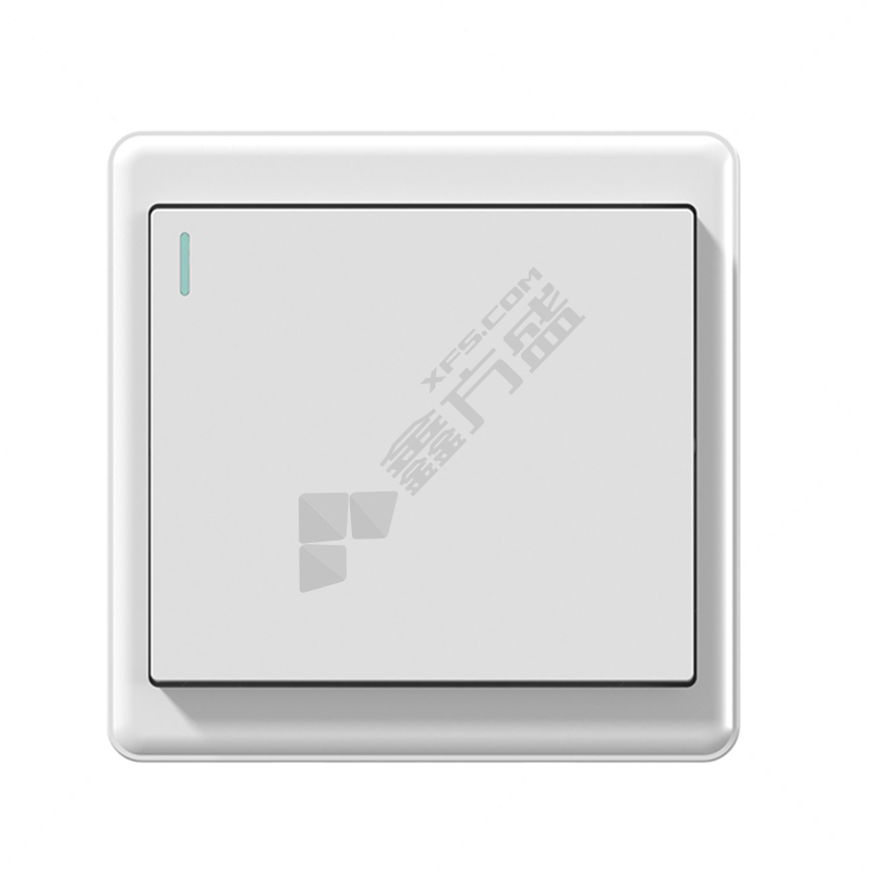 致信 F16系列 一位双控小板面板开关 白色 10A 有边框