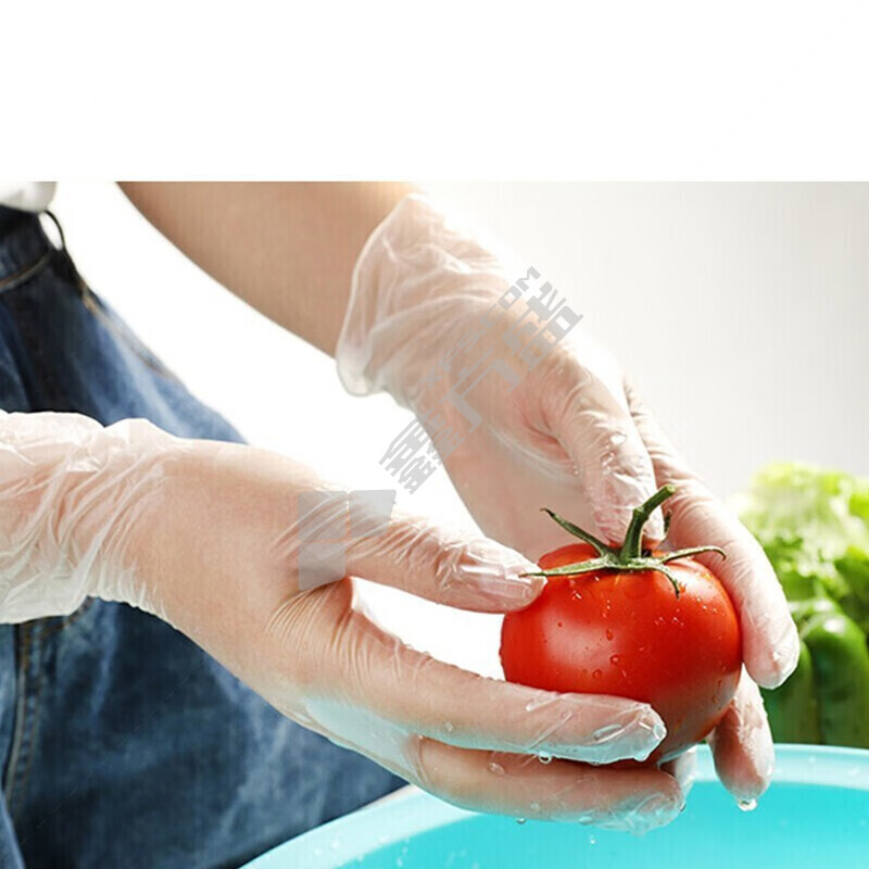 帮手仕 一次性轻柔型工业PVC手套 L码 乳白色 5100