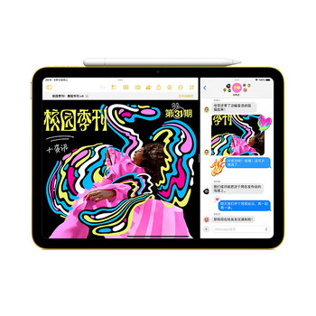 苹果 iPad 第10代 2022年款平板电脑 10.9英寸 64GB 银色 WLAN版
