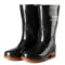 澳特踏雨 男士中筒防水雨靴 43码 黑色 606