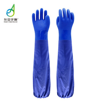 东亚 806B耐油手套 XL 66cm 蓝色 PVC 806B