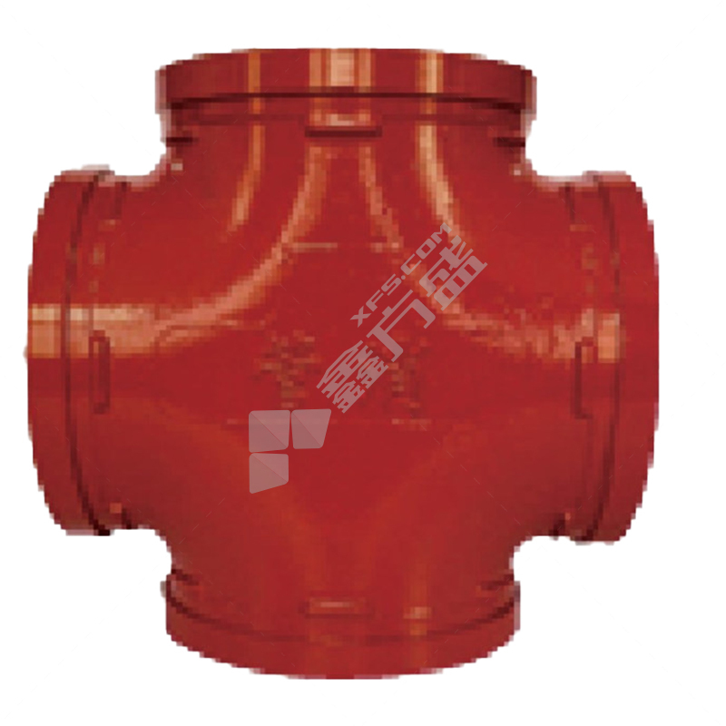 SXTH 铸铁正四通 165mm DN150 红色
