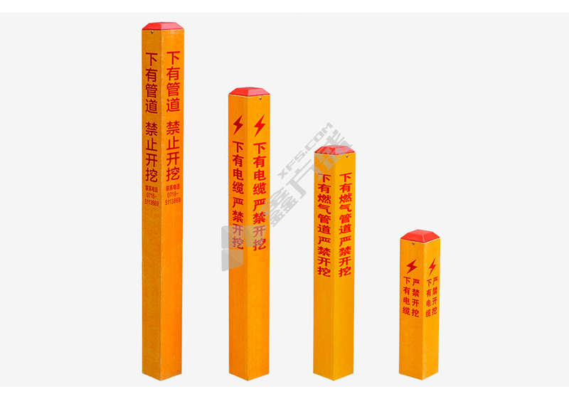 伟光标识桩 玻璃钢标识桩 12*12*50cm玻璃钢标识桩