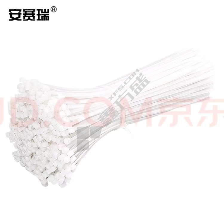 尼龙嵌片扎带 2A00187-3*100mm/白色