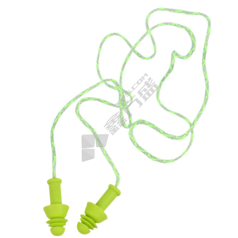 优维斯 2111212 带绳可重复利用耳塞 柠檬色 2111212 SNR:27dB